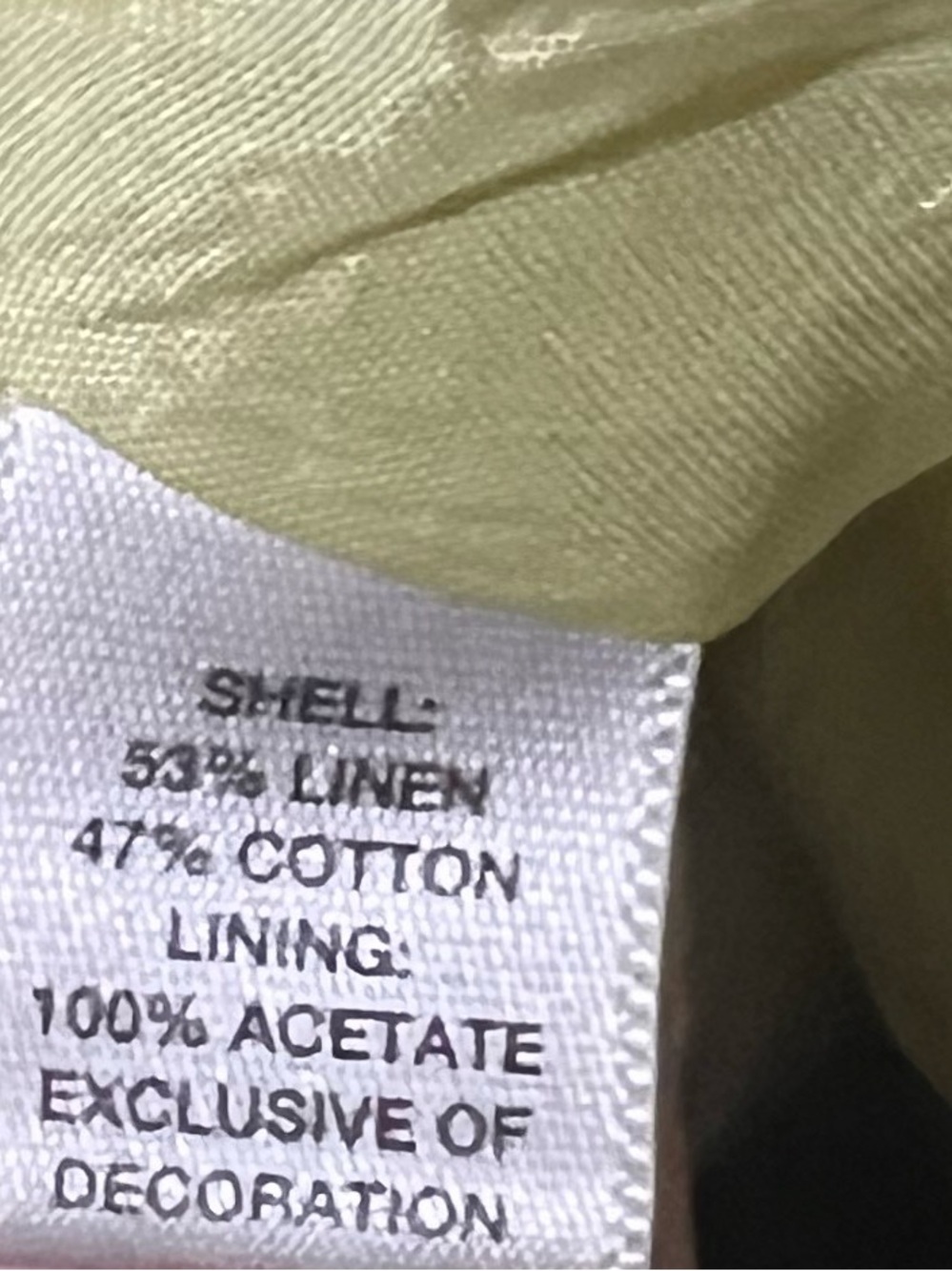 Ann Taylor Linen Blend Floral A-Line Skirt - Picture 3 of 3